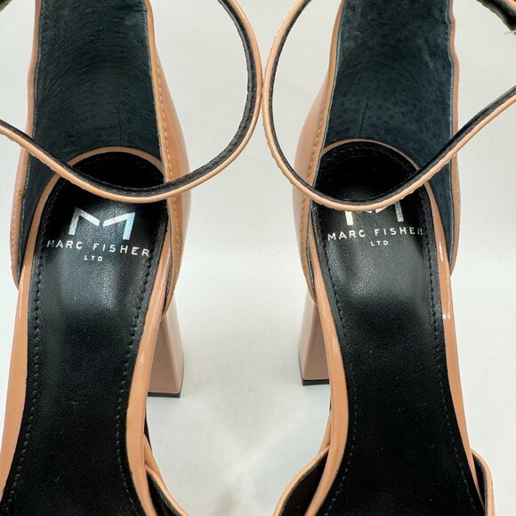New Marc Fisher Lucah Platform Heel Blush Patent Women Heels Size 6 MSRP $150 - Picture 5 of 10
